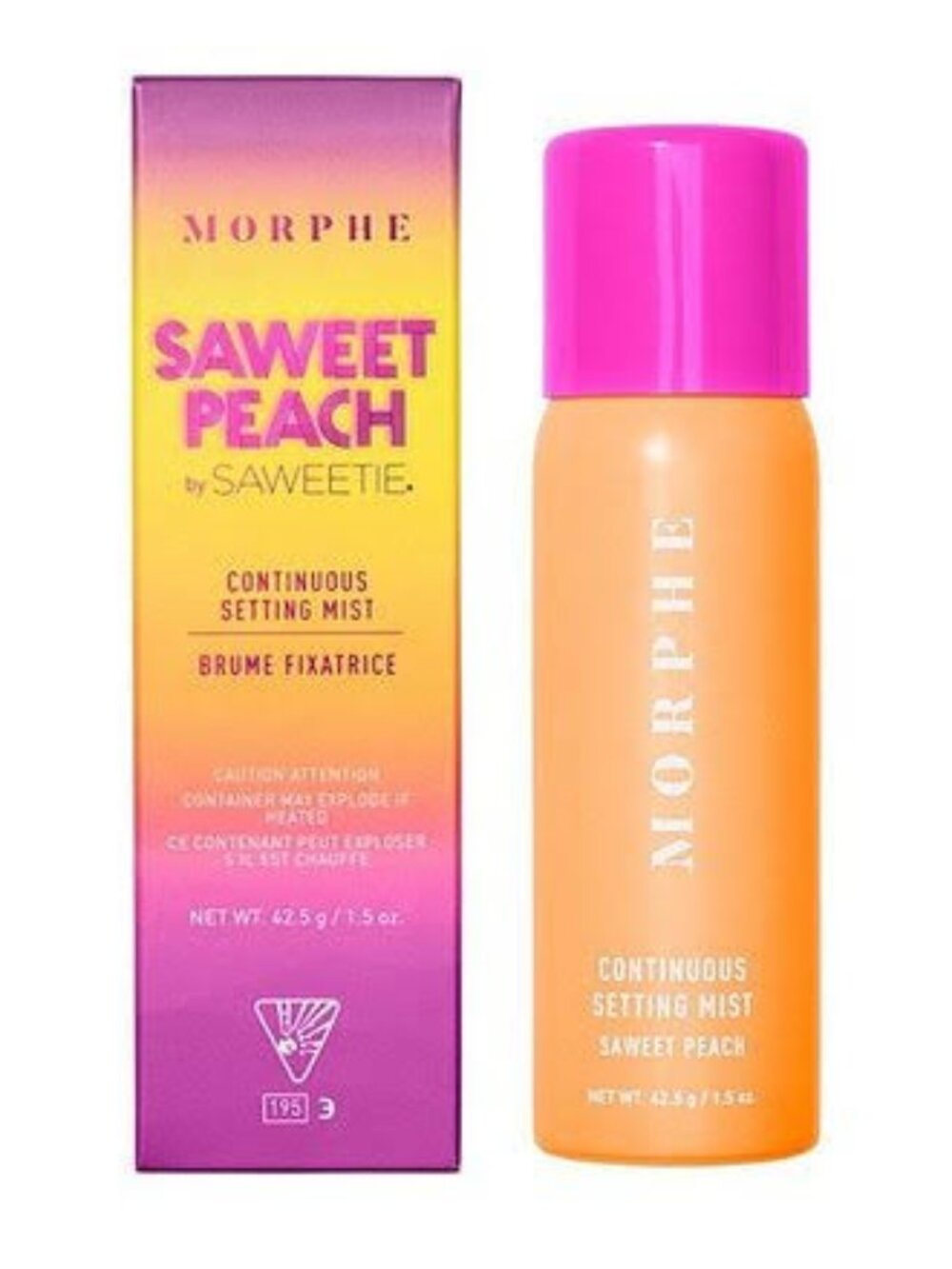 NEW *VAULTED LIMITED EDITION* Morphe Saweet Peach Continuous Setting Spray